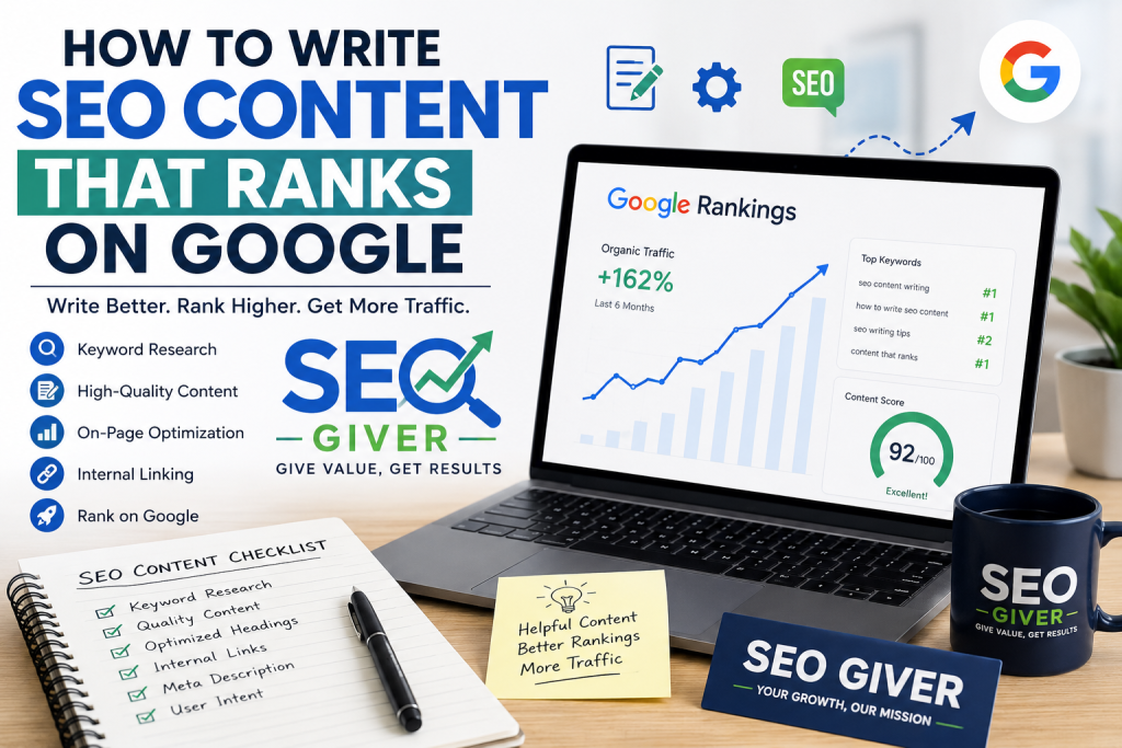 How to Write SEO Content That Ranks on Google