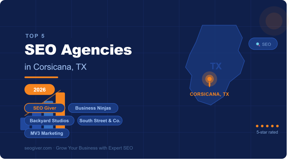 Top 5 SEO agencies in Corsicana TX 2026 — best local SEO companies