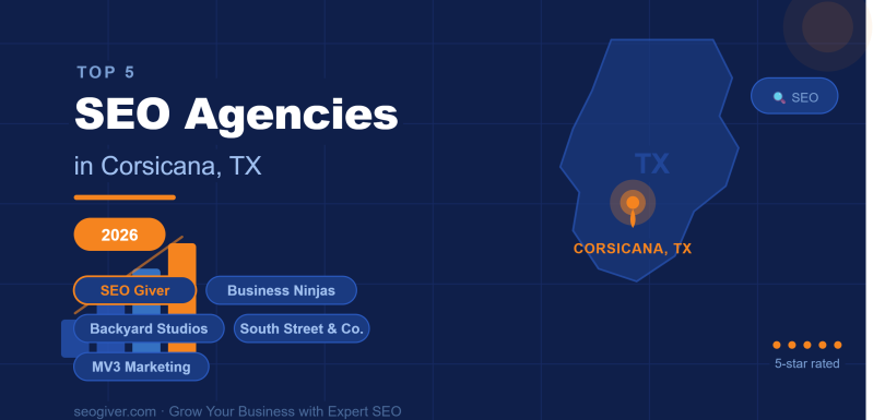 Top 5 SEO agencies in Corsicana TX 2026 — best local SEO companies